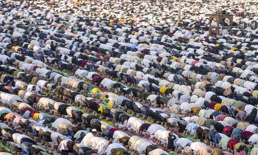 Eid Ul Fitr celebration in Jama Masjid