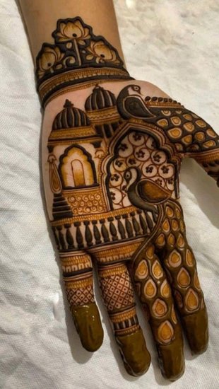 Full Hand Mehndi for Navratri