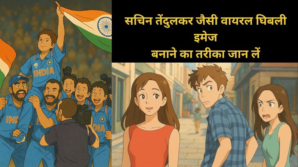 Ghibli images, Viral ghibli images, Ghibli Style images, Sachin tendulkar