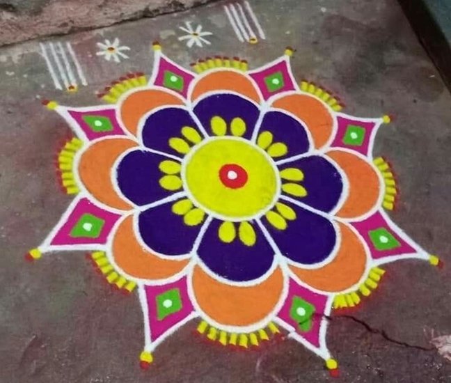 Gulal and Rangoli Art