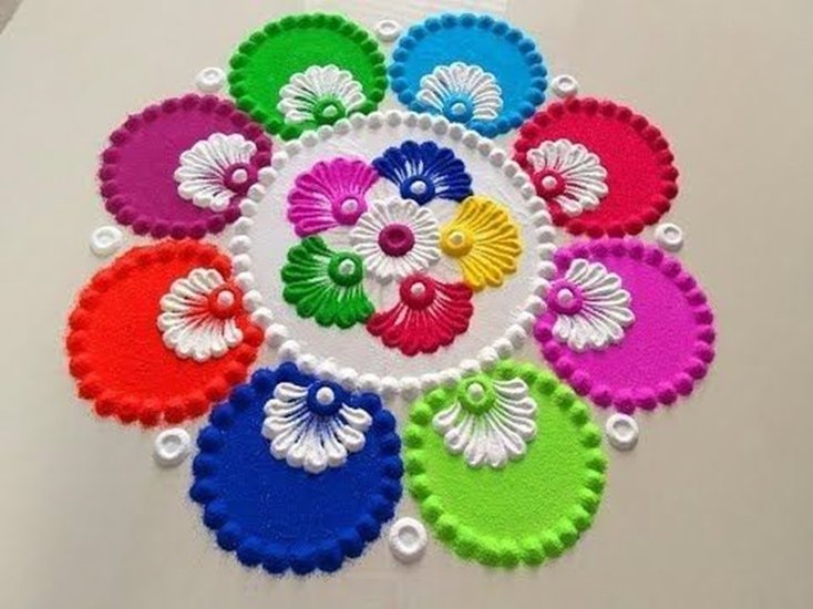 Holi Special Rangoli