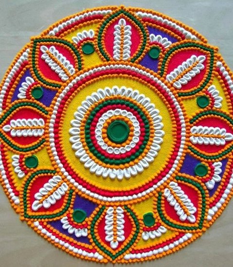 Holi Themed Rangoli