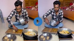 गोल-गोल पूरियां बनाने का शख्स ने निकाला देसी जुगाड़, Viral Video देख यूजर्स बोले – काश हमने ये पहले देखा होता