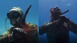 स्कूबा डाइवर पर ऑक्टोपस ने किया अटैक, लगा दबाने गला, जैसे-तैसी बची जान, Viral Video देख बढ़ जाएगी धड़कन