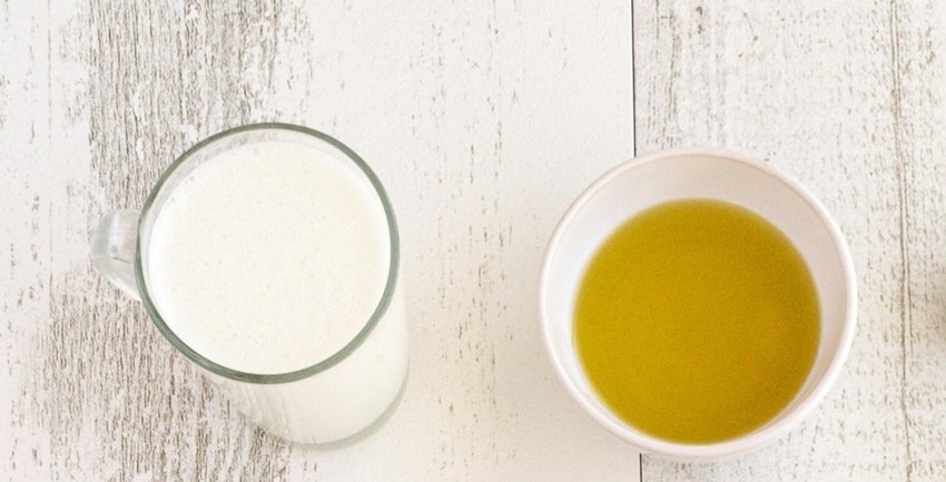 Milk and oil