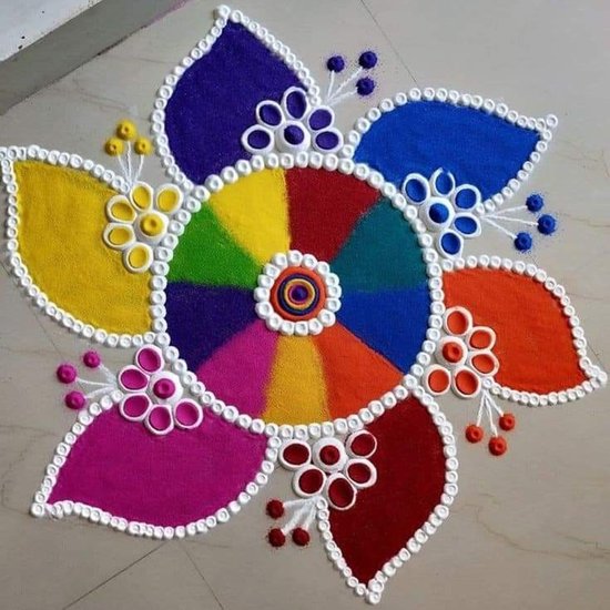 Natural Rangoli Designs