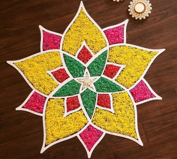 Navratri 2025 Rangoli, Navratri Rangoli Design