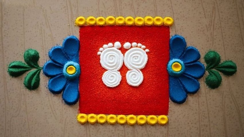 Navratri Rangoli Design idea