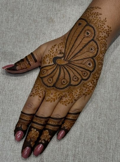 Navratri Mehndi Art 2025