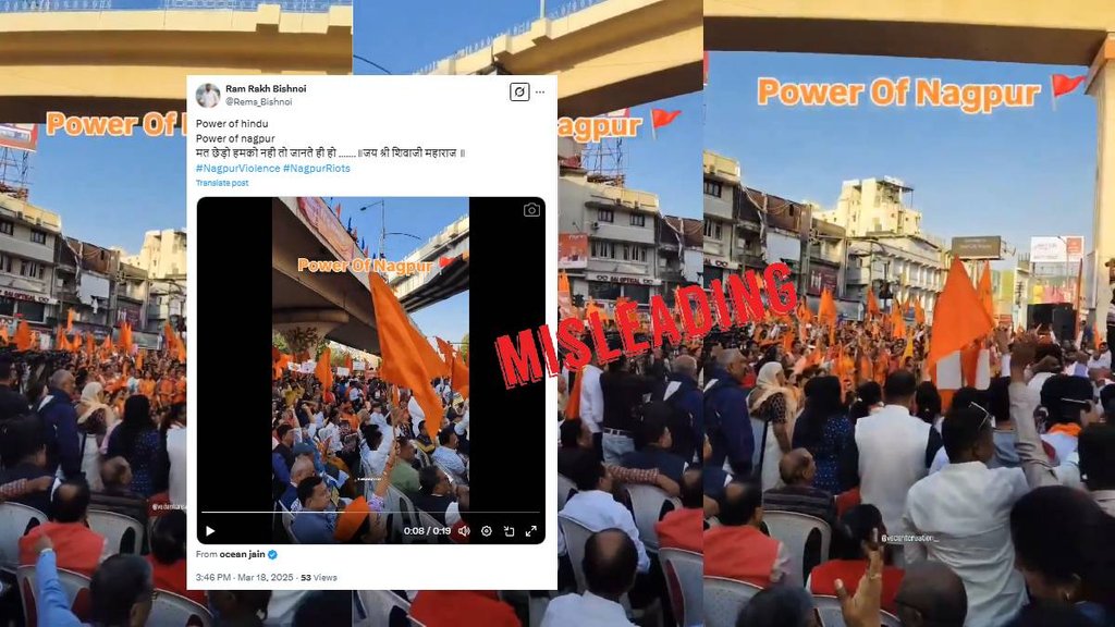 Misleading claim about Nagpur riots
