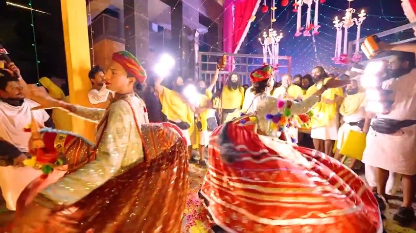 Spiritual Procession in Vrindavan