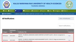 तेलंगाना नीट पीजी काउंसलिंग 2024: आखिरी राउंड के लिए आवंटन सूची जारी, ऐसे चेक करें कैंडिडेट्स