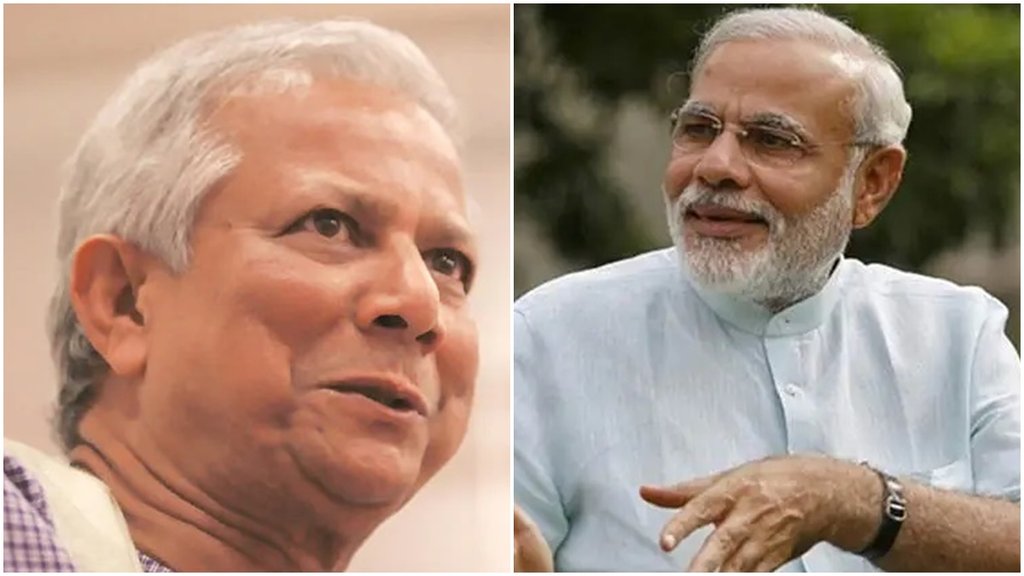बांग्लादेश के मुख्य सलाहकार मुहम्मद यूनुस और पीएम मोदी। (फाइल फोटो)