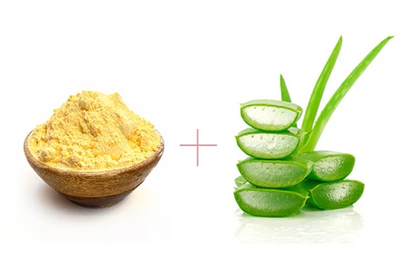 aloe vera and gram flour