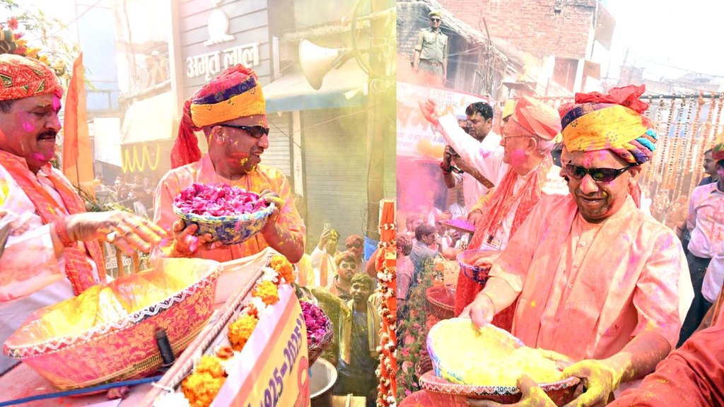 cm yogi | gorakhpur | holi |