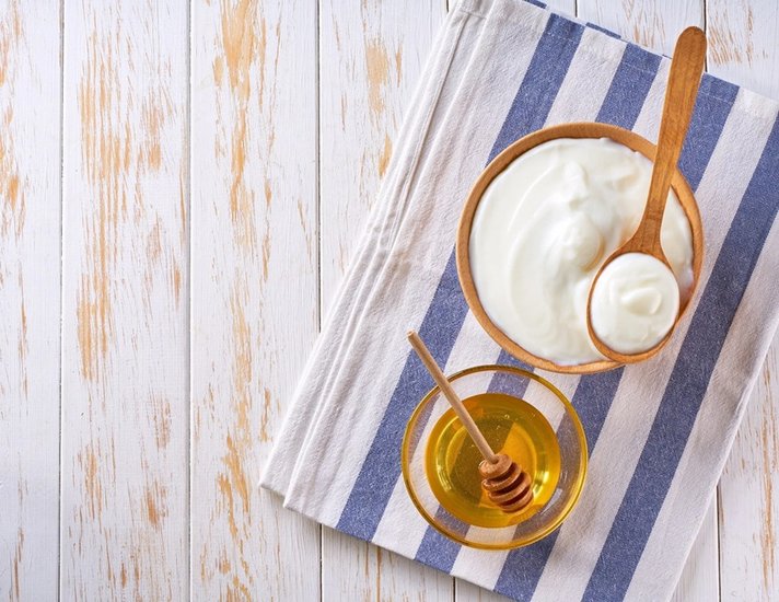 curd and honey