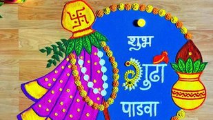 Gudi Padwa 2025ред Rangoli Designред easy and unique