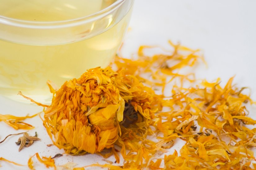 marigold flower water