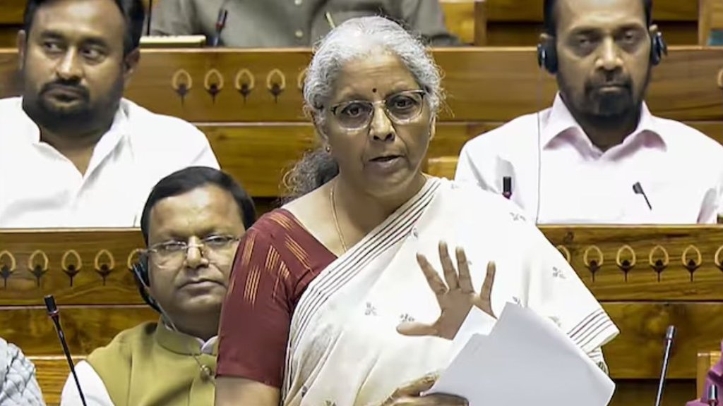 nirmala sitharaman, finance bill 2025, lok sabha