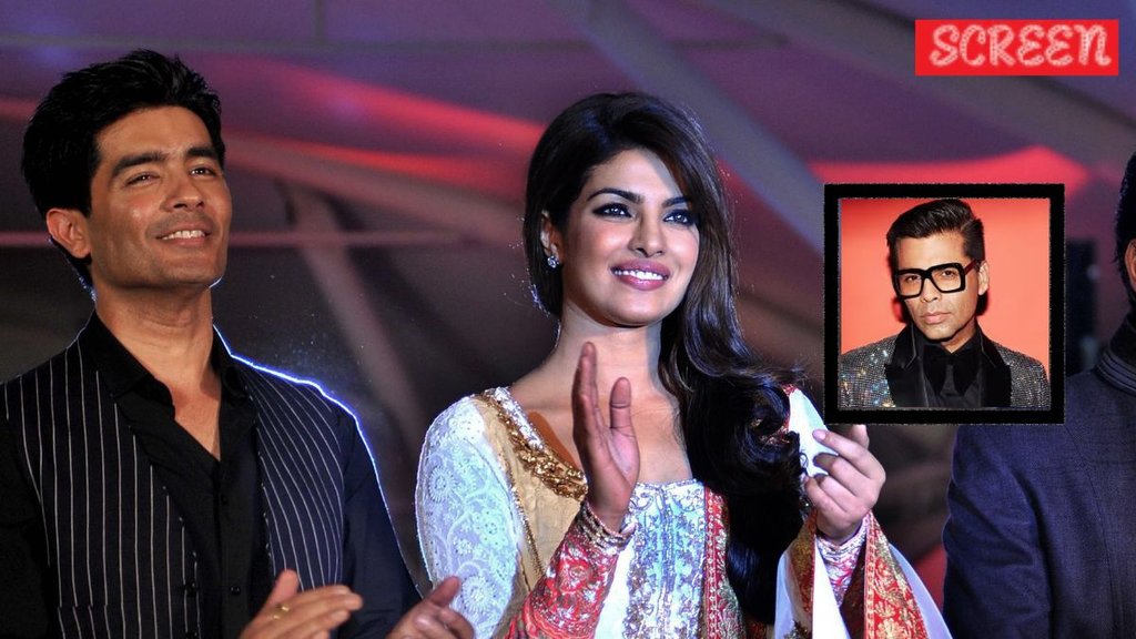 Priyanka Chopra, Manish Malhotra, Karan Johar