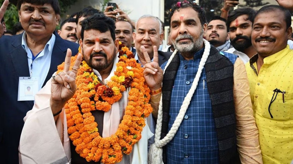 sanjay singh, Brij Bhushan Sharan Singh, WFI