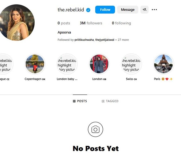 Apoorva Mukhija Instagram Post