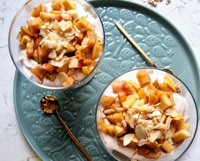 Apple Cinnamon Custard