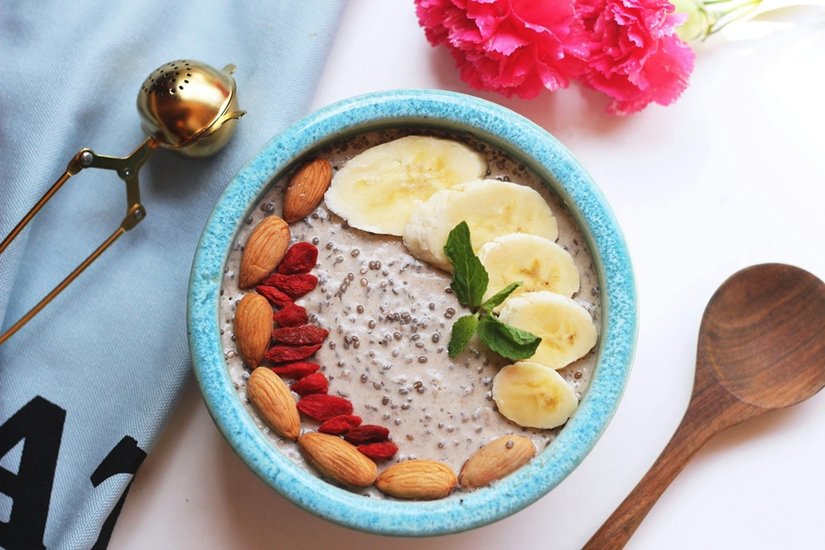Banana Almond Custard
