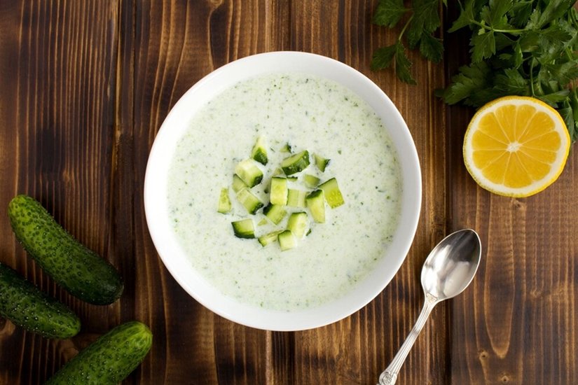 Cold cucumber soup recipe