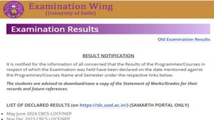 DU SOL Result 2025, DU SOL Result out,