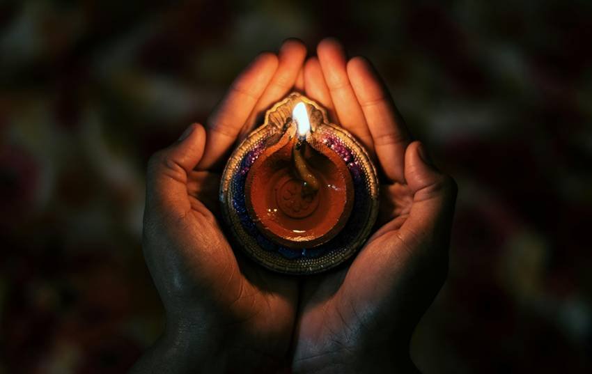 lighting diya kill bacteria Belief