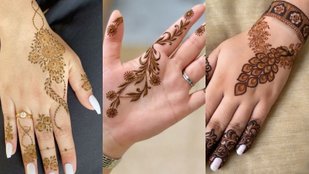 Fashionable mehndi look