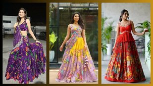Floral Lehenga | floral saree | Floral lehenga choli