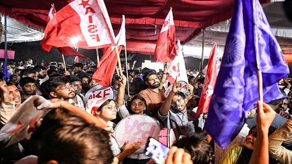 JNU student union election, JNU election 2024, 70 percent voting JNU