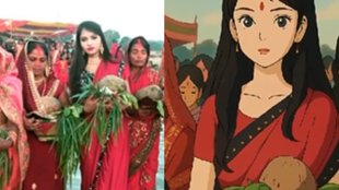 Chhath Puja, Ghibli Trend, Ghibli art