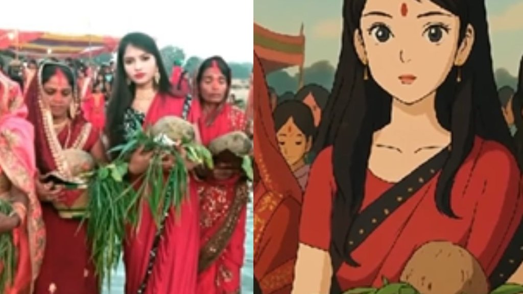 Chhath Puja, Ghibli Trend, Ghibli art