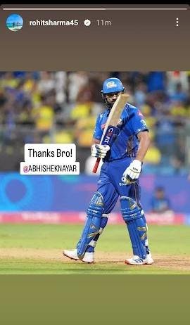 MI vs CSK, IPL 2025, Rohit Sharma Thanks Abhishek Nayar