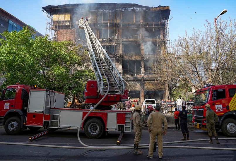 Police and fire department response