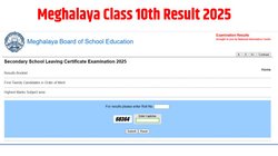 MBOSE, Meghalaya SSLC Result 2025 Out: मेघालय बोर्ड कक्षा 10वीं का परिणाम जारी, 87.10 प्रतिशत छात्र हुए पास, यहां मिलेगी टॉपर्स लिस्ट