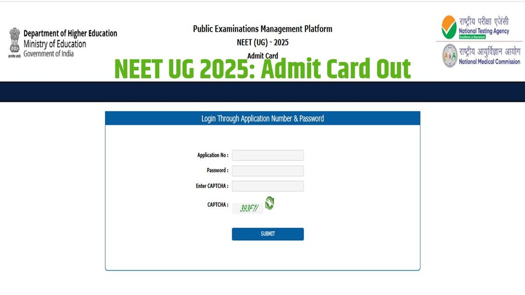 NEET UG 2025, NEET UG admit Card, NEET Admit Card,