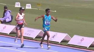 Indian athlete Nitin Gupta, 5000m racewalk, Asian U18 Athletics Championships