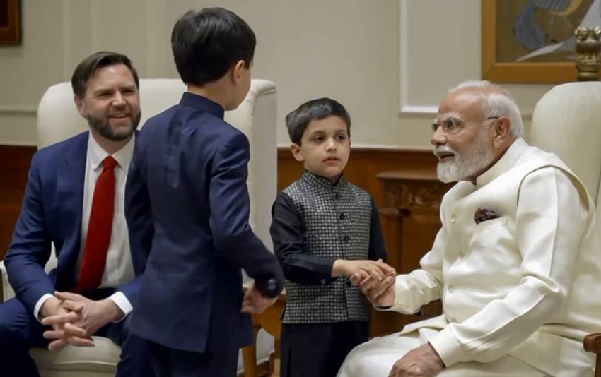 Usha Vance and Narendra Modi