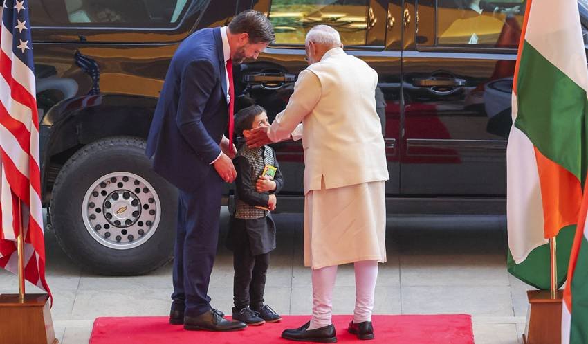 PM Narendra Modi and JD Vance