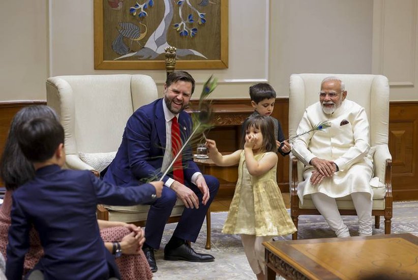 Narendra Modi and JD Vance Children