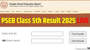 Punjab Board Result 2025, PSEB Result 2025, Punjab Board Class 5th Result Live Updates, PSEB Class 5th Result Live Updates, Punjab Board Class 5th Result 2025, Punjab Board Class 5th Result 2025 Date and Time
