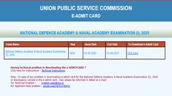 UPSC NDA NA I Admit Card 2025 Out: यूपीएससी एनडीए एडमिट कार्ड 2025 जारी, upsc.gov.in डायरेक्ट लिंक से देखें