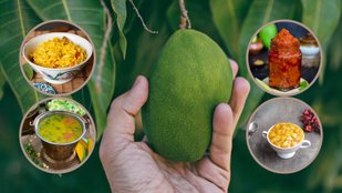 Raw mango dishes South India