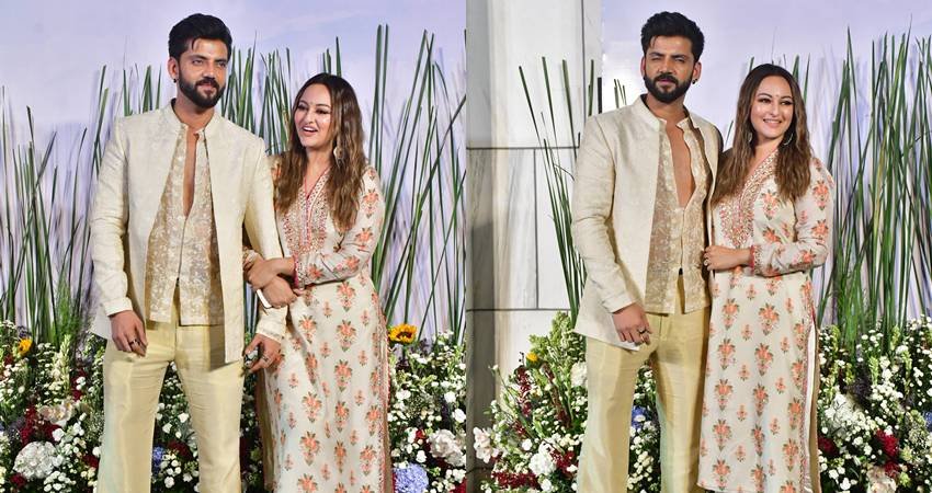 Sonakshi Sinha With husband in Salman Khan Eid Party