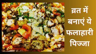 Pizza Recipe। Satvic pizza recipe। Falhari pizza recipe