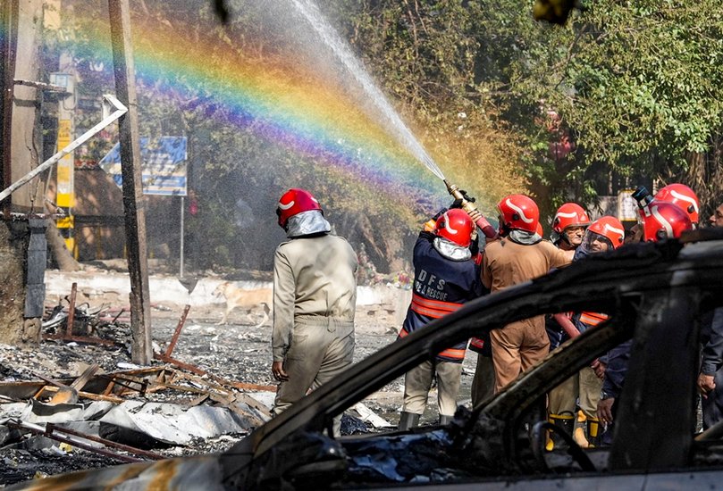 Blaze in Jhandewalan